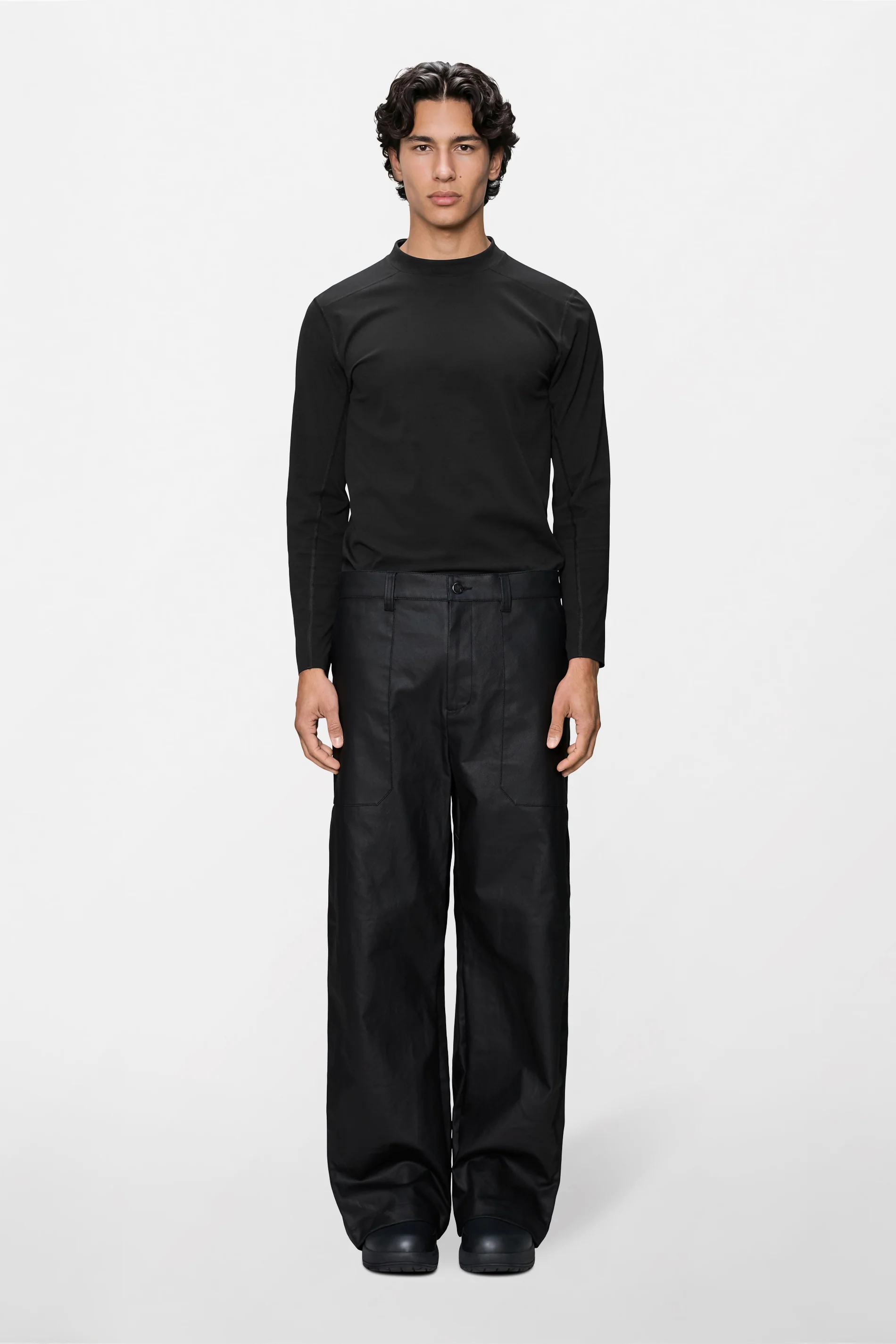 Heavy Woven Pants Straight
