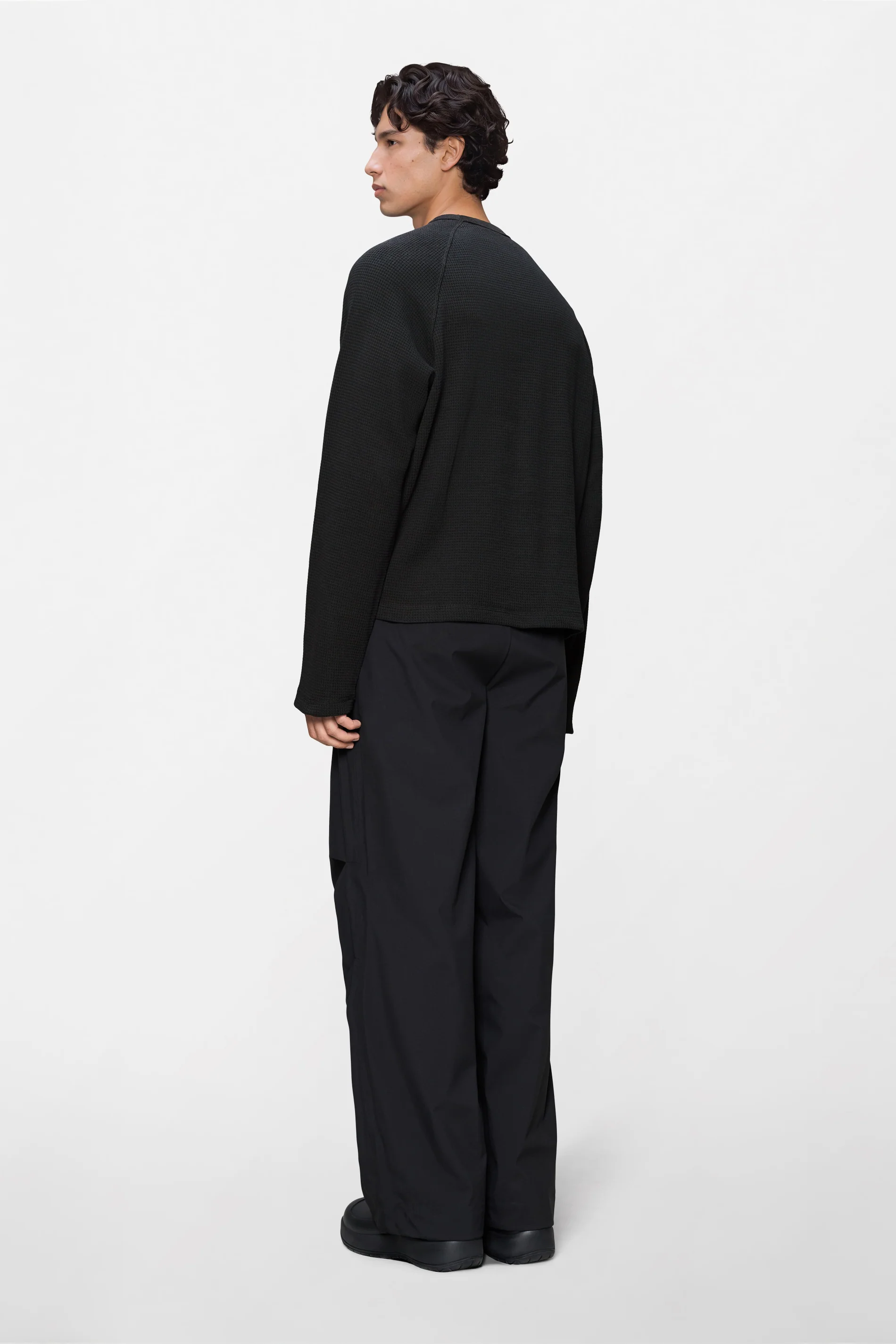 Waffle Long Sleeve T-Shirt Rains - Image 3