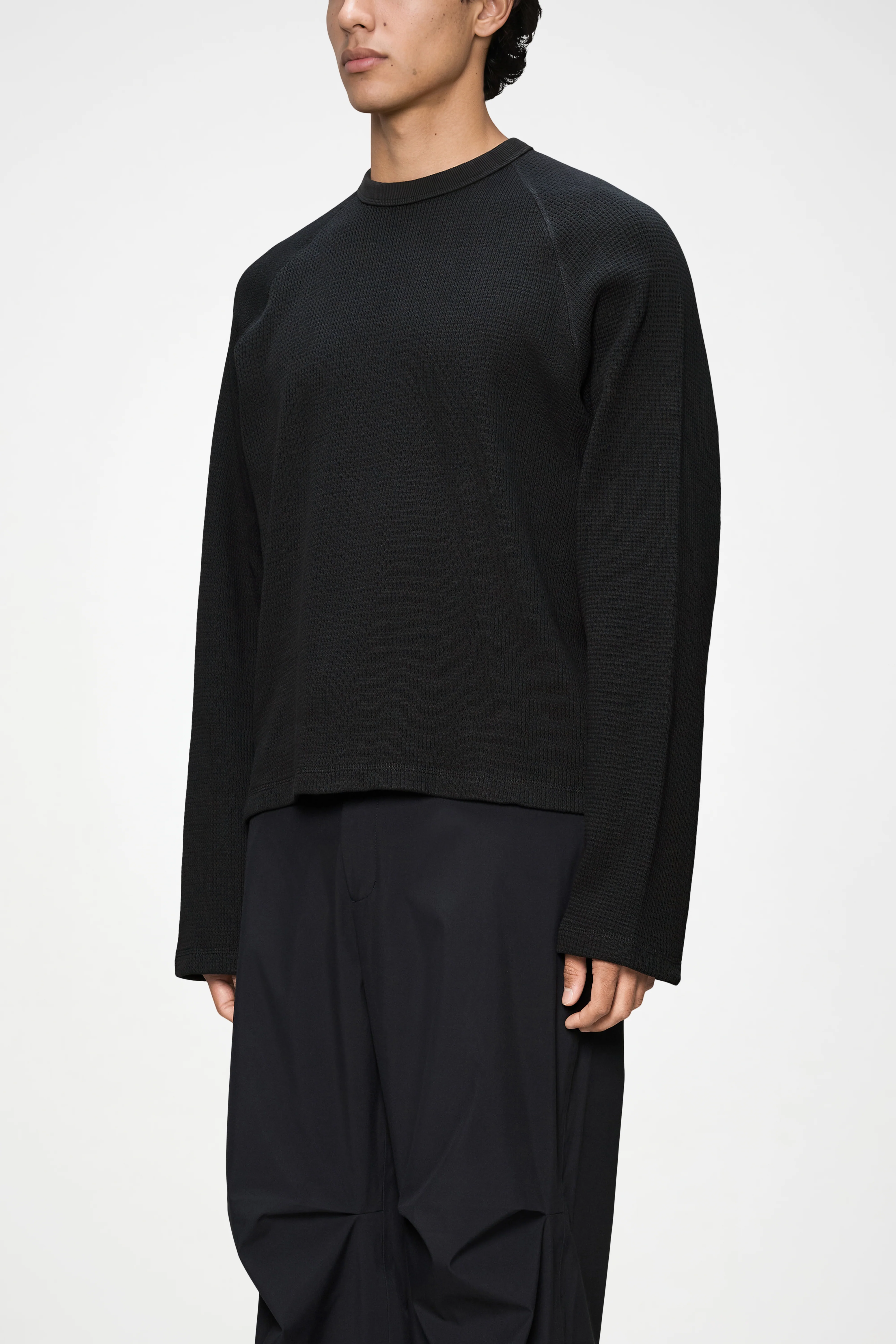 Waffle Long Sleeve T-Shirt Rains - Image 4