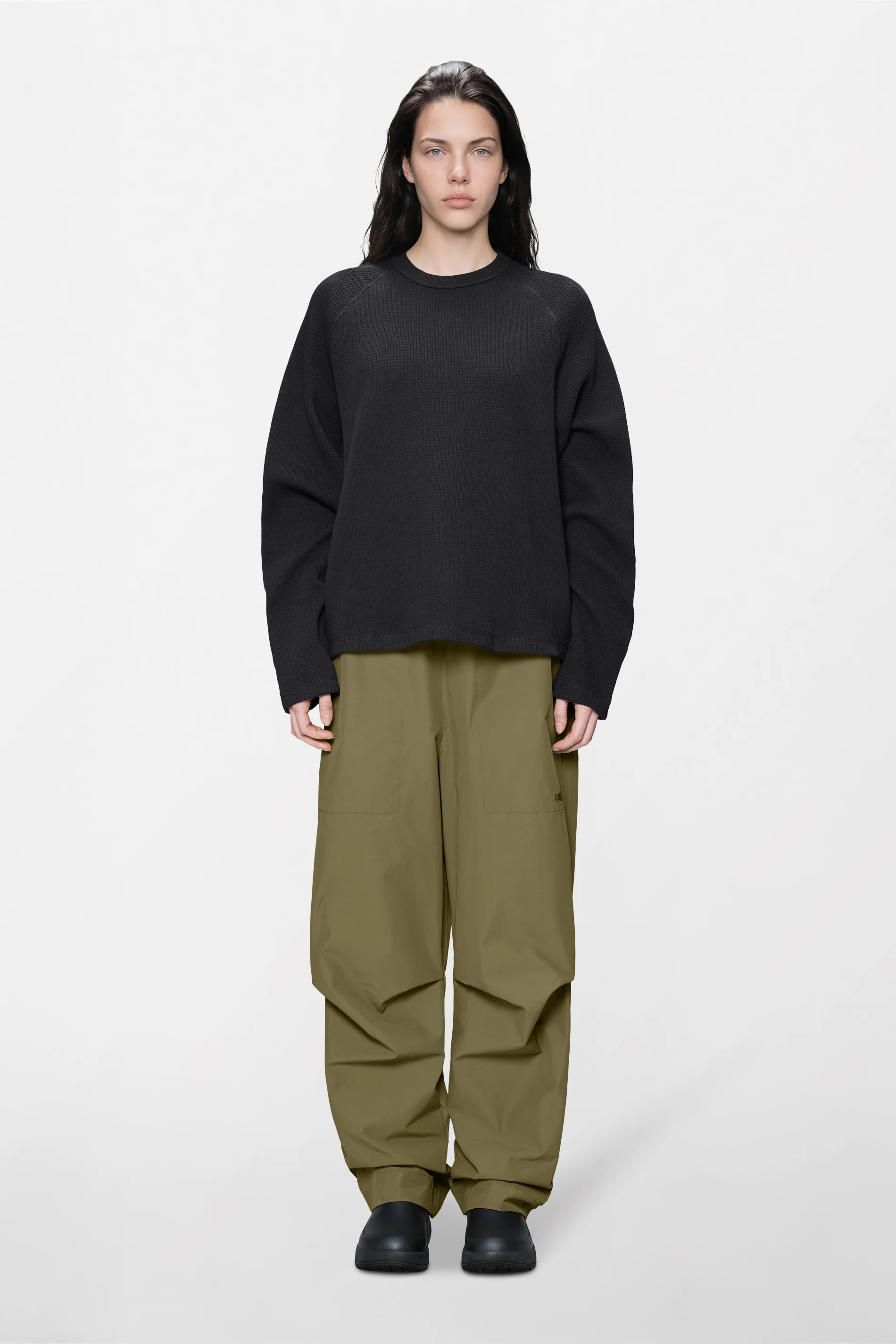 Waffle Long Sleeve T-Shirt Rains - Image 11