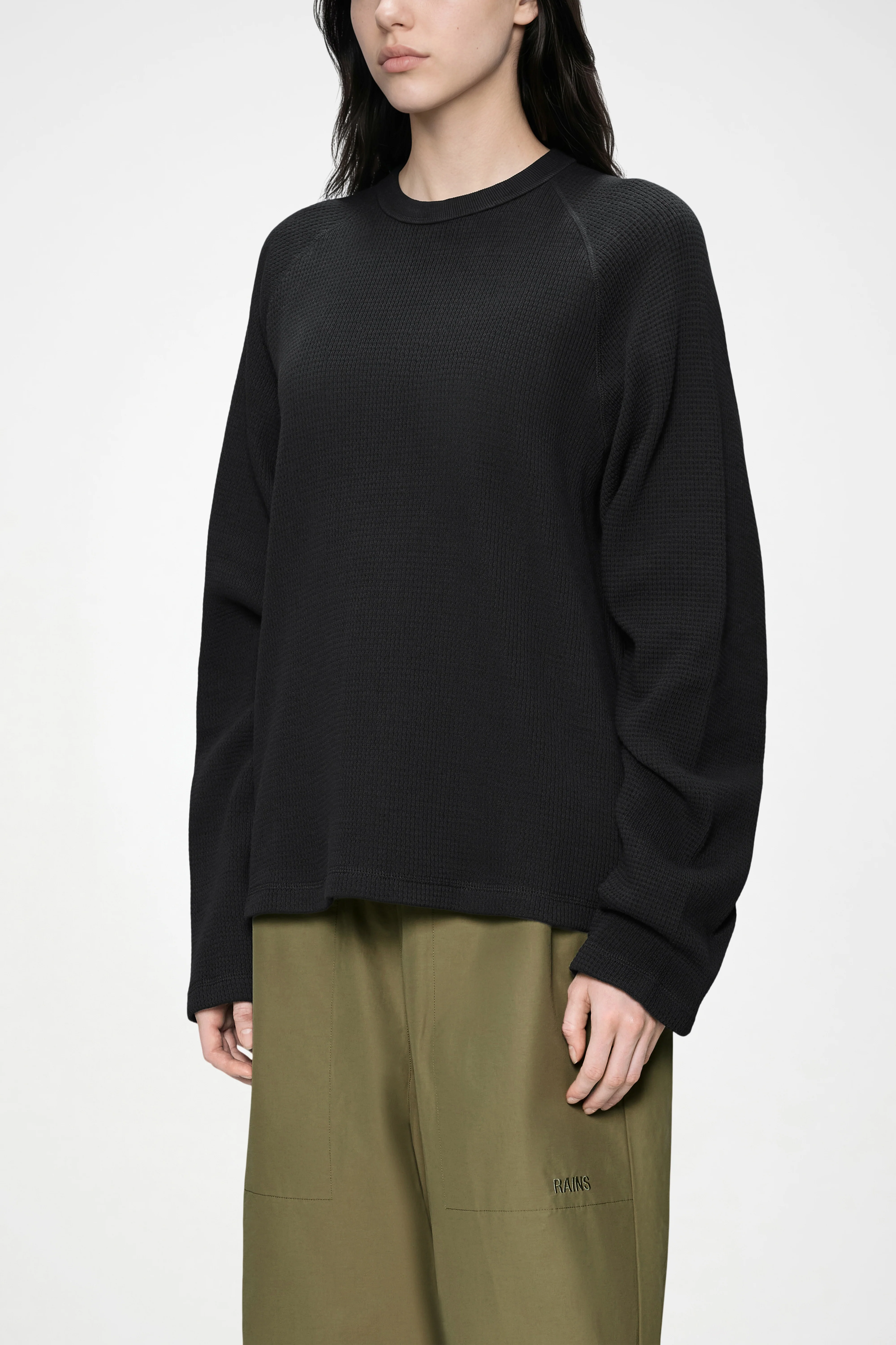 Waffle Long Sleeve T-Shirt Rains - Image 14