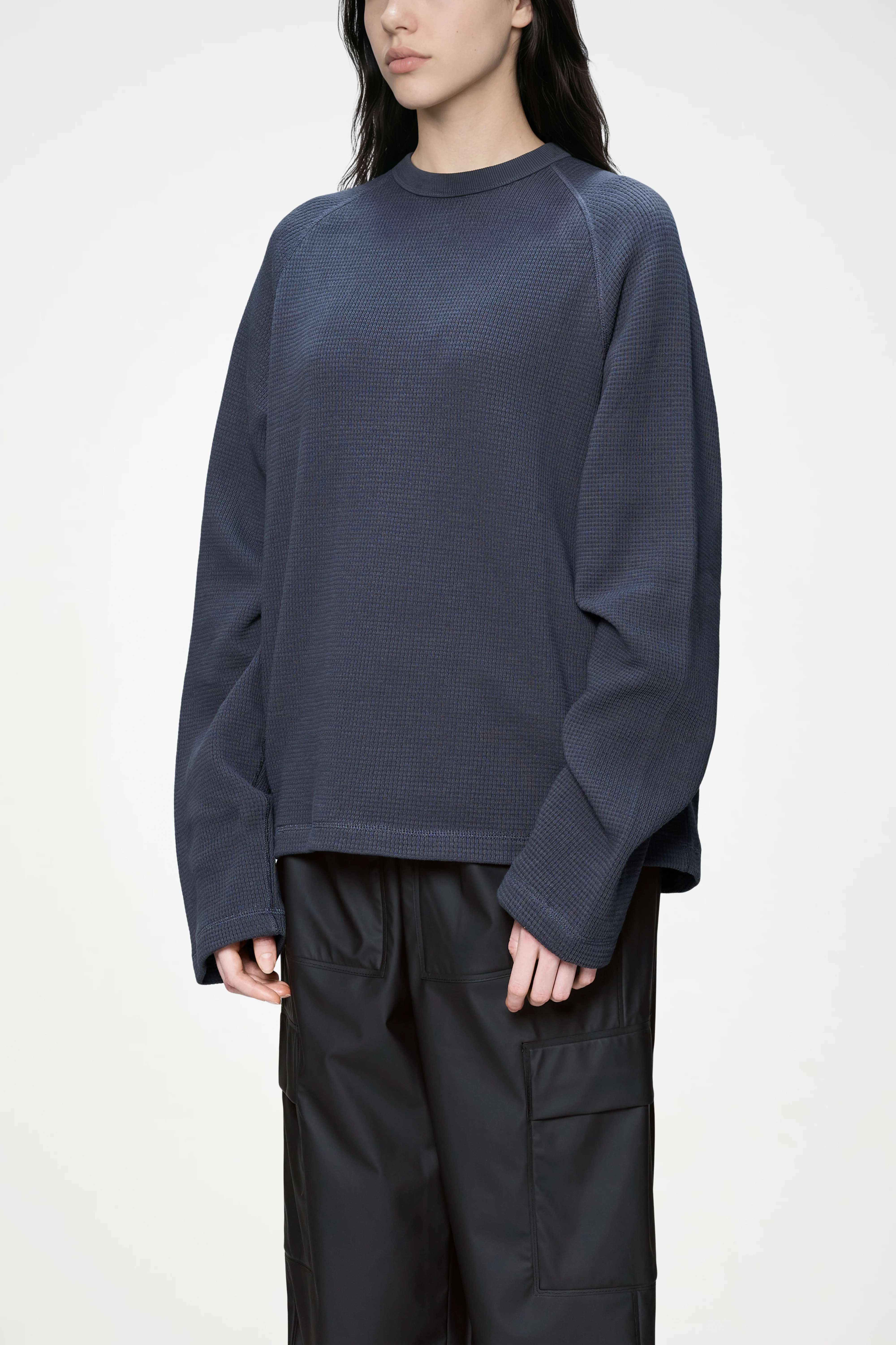 Waffle Long Sleeve T-Shirt Rains - Image 4