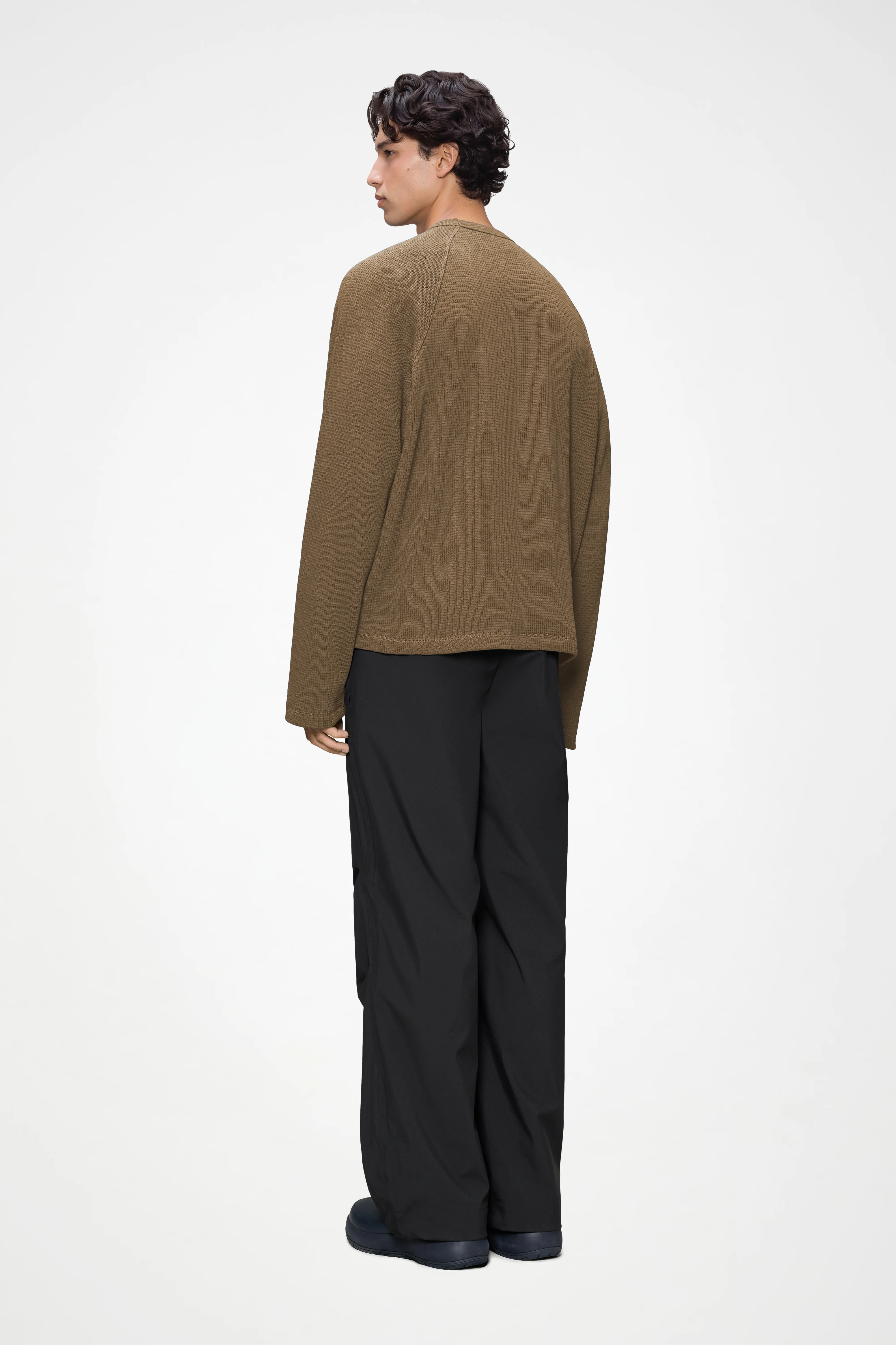 Waffle Long Sleeve T-Shirt Rains - Image 8