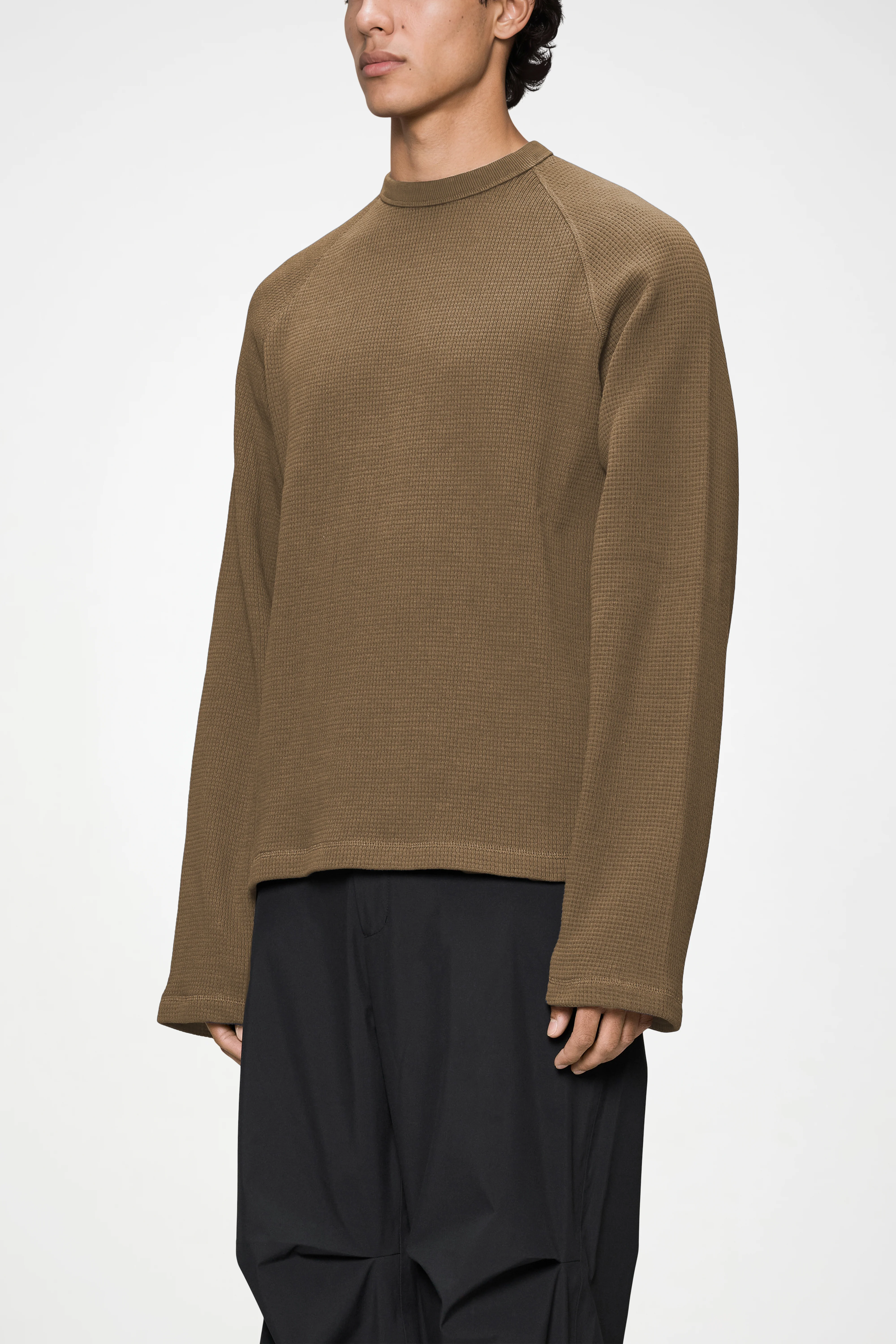 Waffle Long Sleeve T-Shirt Rains - Image 9