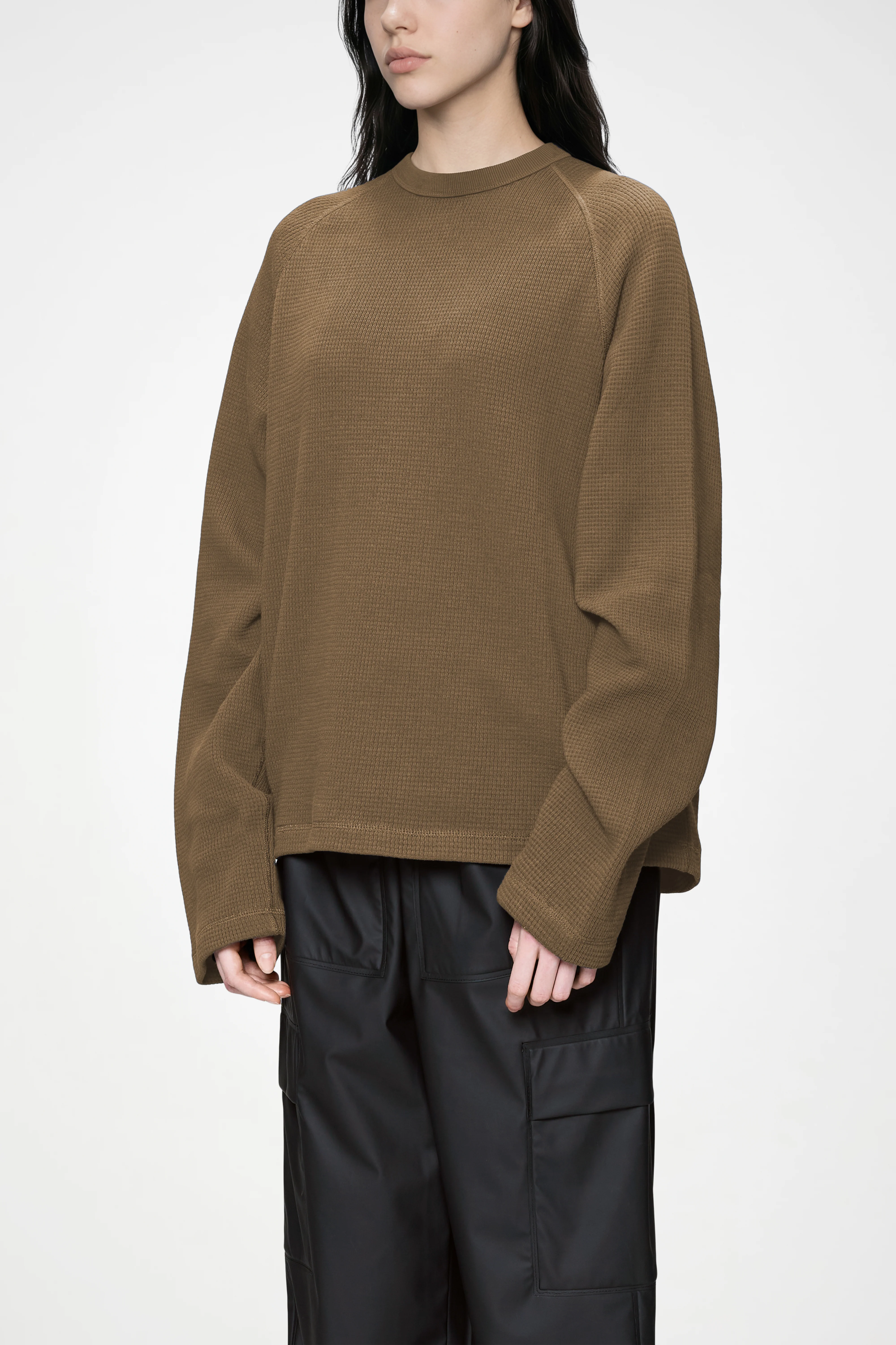 Waffle Long Sleeve T-Shirt Rains - Image 9